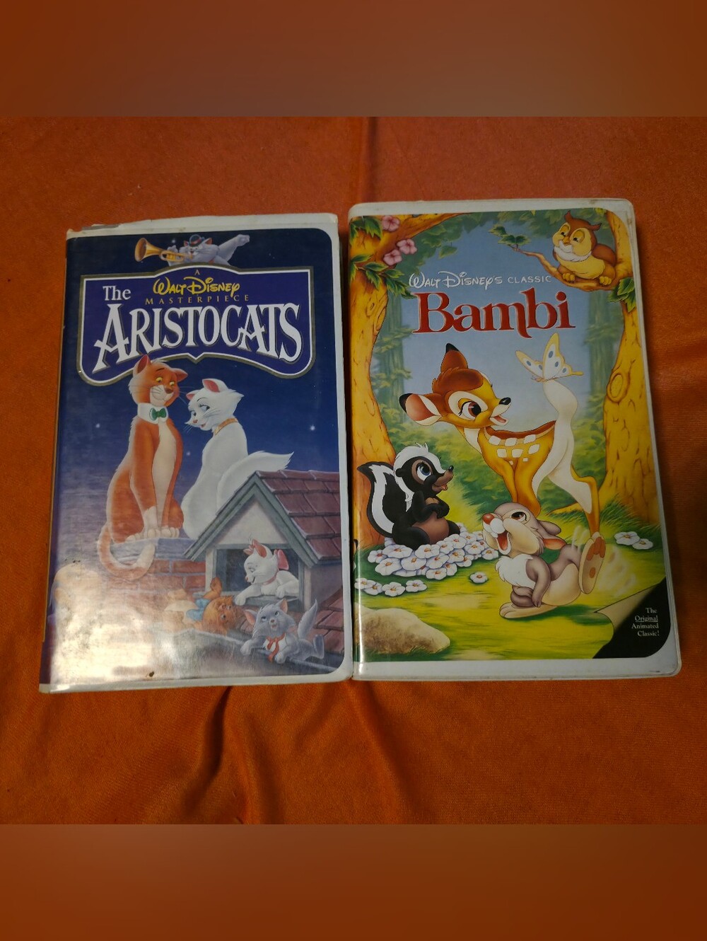 4/$67 Deal! Disney VHS - The Aristocats & Bambi Set
